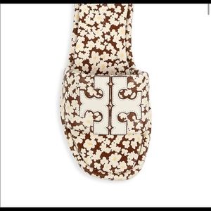 Tory Burch floral padded sandal double T